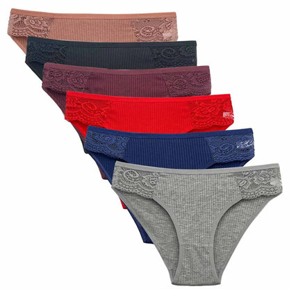Colorful  Lace Low Rise 5 panties
