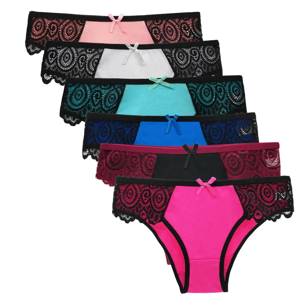 Colorful  Lace Low Rise 5 panties