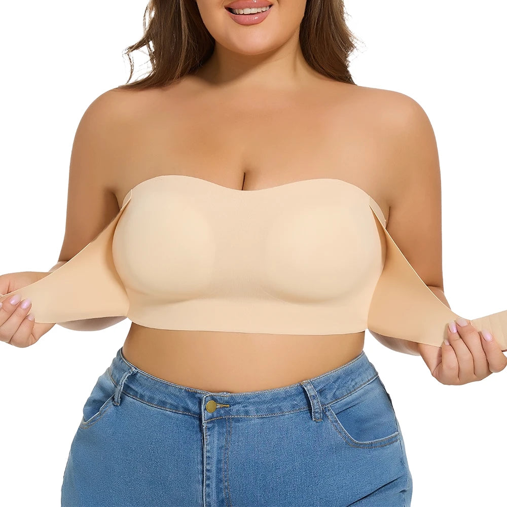 Black Plus Size Comfort Push Up Bra