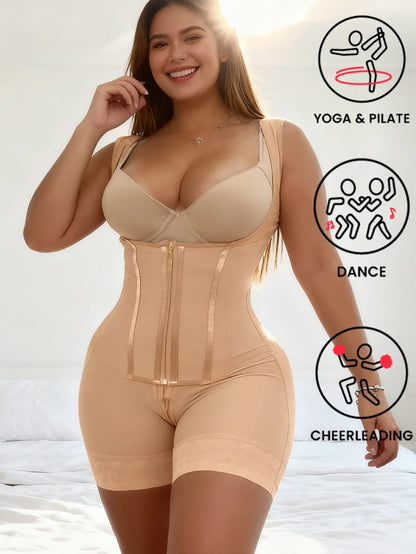 Beige Elite Shapewear Bodysuit