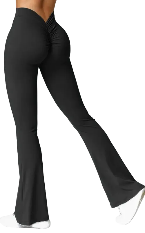 Colorful multi-color V-Back High-Waist Yoga Leggings