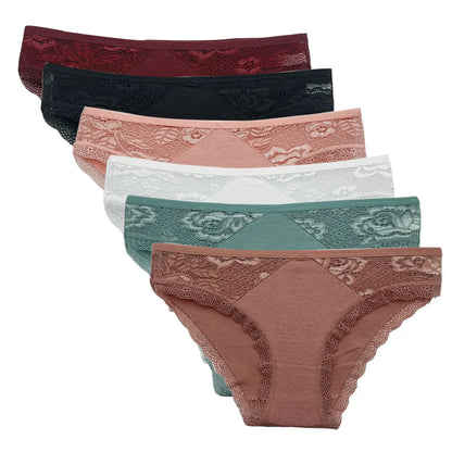 Colorful  Lace Low Rise 5 panties