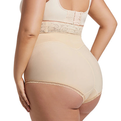 Beige Plus Size Curve Sculpting