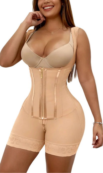 Beige Elite Shapewear Bodysuit