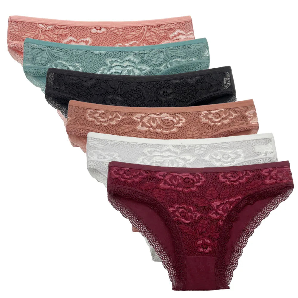 Colorful  Lace Low Rise 5 panties