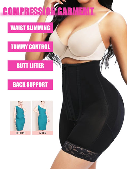 Black High-Compression Tummy Control Shaper