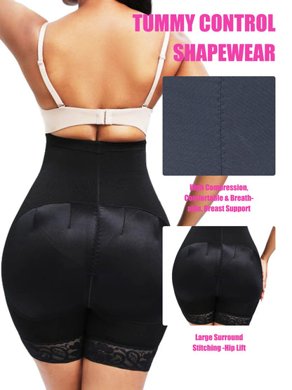 Black High-Compression Tummy Control Shaper