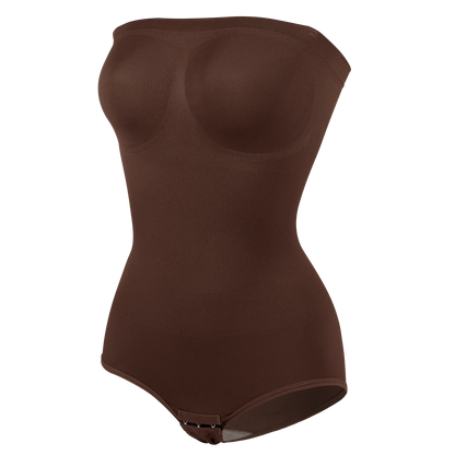Beige Curve Enhancing Bodysuit Shapewear